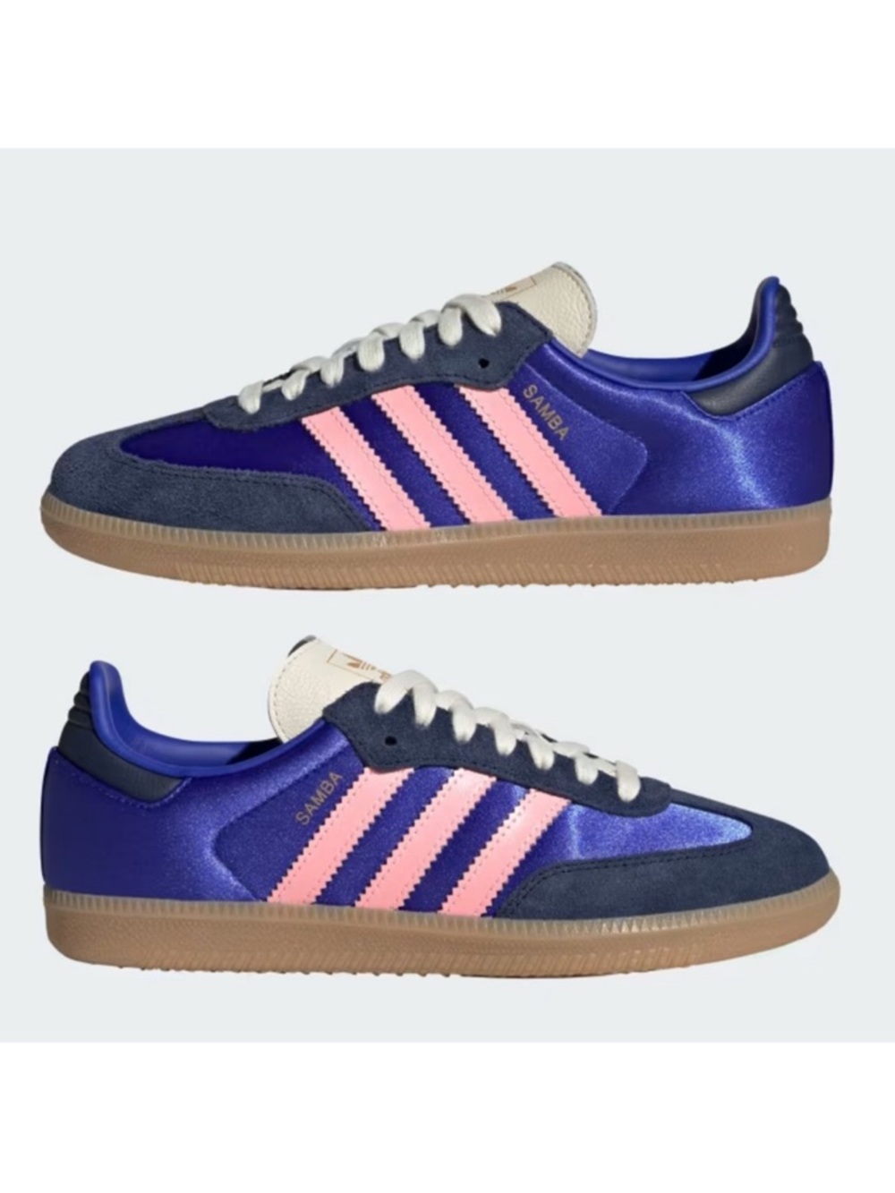 adidas Samba OG Lucid Blue / Dark Indigo / Gum - Picture 6 of 10